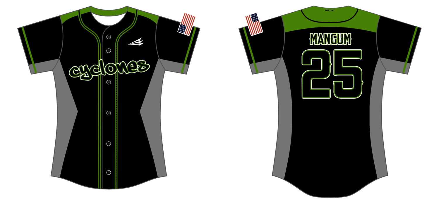 Cyclones - Stoddart Custom NanoDri Softball Jersey #J8a