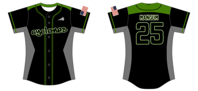 Cyclones - Stoddart Custom NanoDri Softball Jersey #J8a