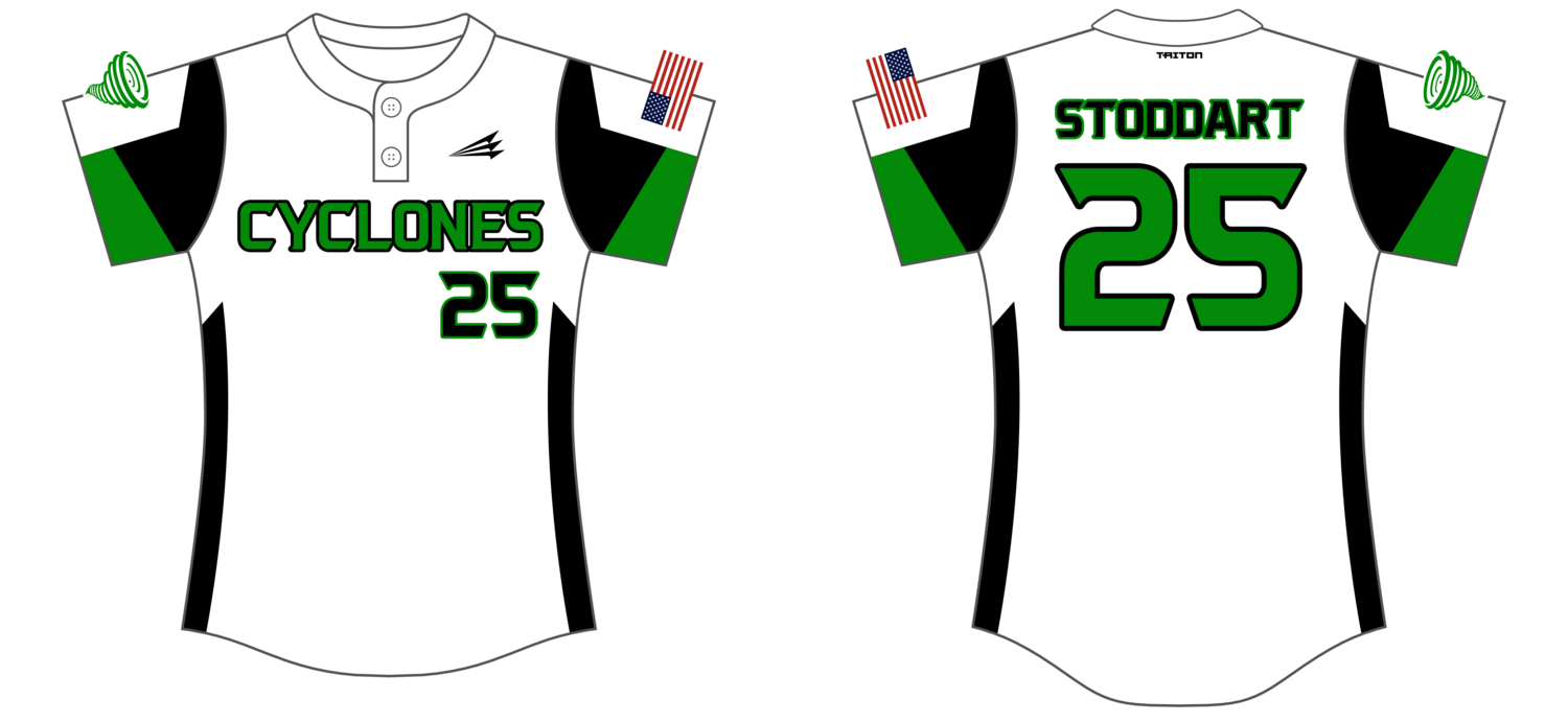 Cyclones - Stoddart Custom NanoDri Softball Jersey #J2