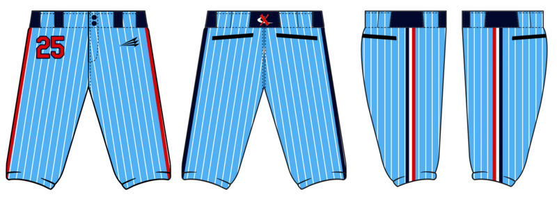 Team Xtreme Custom Knicker Baseball Pant #BP5b