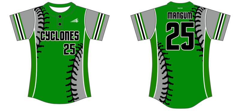 Cyclones - Stoddart Custom NanoDri Softball Jersey #J5