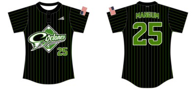 Cyclones - Stoddart Custom NanoDri Softball Jersey #J9d