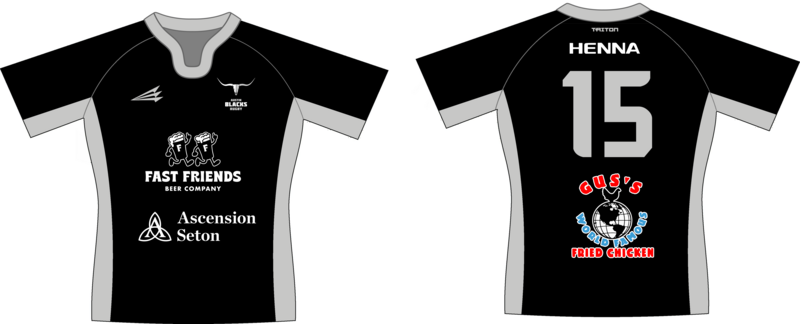 Austin Blacks Rugby Custom QuadFlex Jersey #J1f