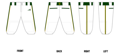 Clermont Baseball Custom Knicker Baseball Pant #BP10b