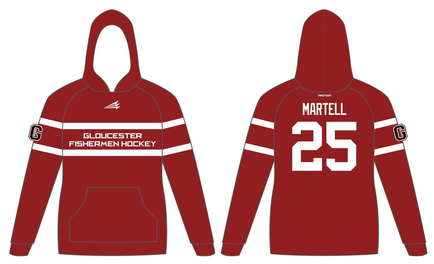 Gloucester Hockey Custom Vulcan Hoodie #VH5