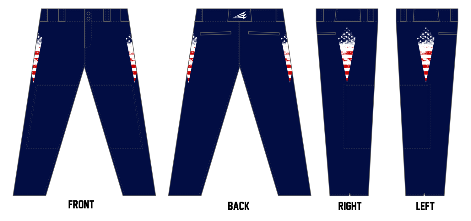 Miami Patriots Custom Long Relaxed Baseball Pant #BP4E