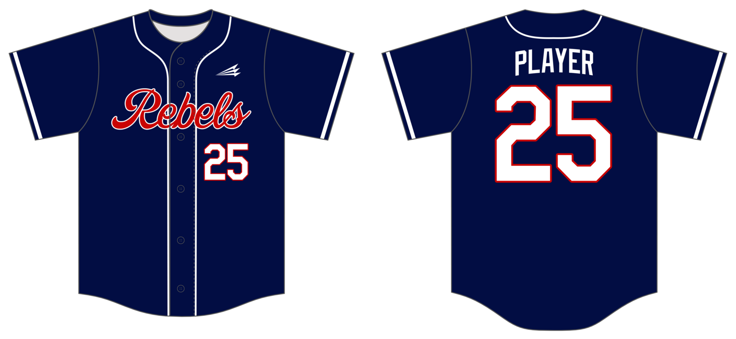 EDH Rebels Custom HexaFlex Baseball Jersey #J3D