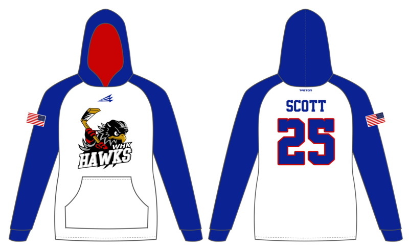 WHK Hawks Custom Vulcan Hoodie #VH1