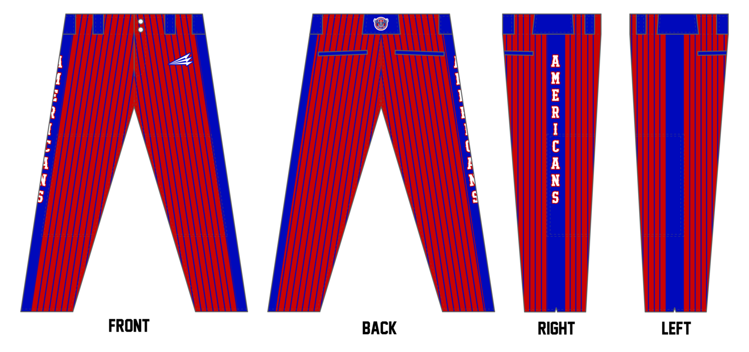 Americans Baseball Club Custom Athletic Baseball Pant #BP1c
