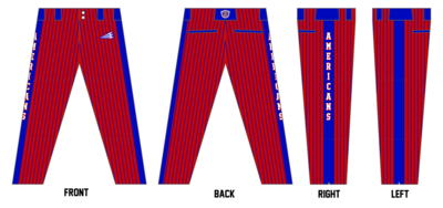Americans Baseball Club Custom Athletic Baseball Pant #BP1c