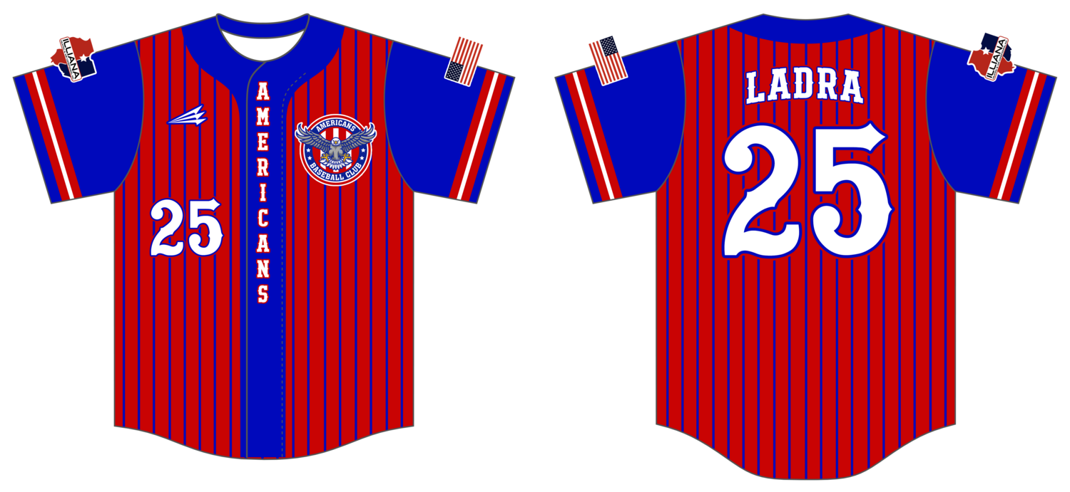 Americans Baseball Club Custom NanoDri Baseball Jersey #J1c