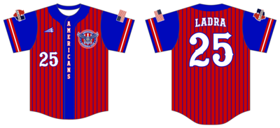 Americans Baseball Club Custom NanoDri Baseball Jersey #J1c