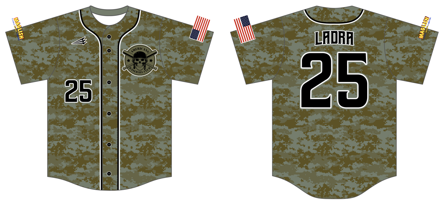 Americans Baseball Club Custom HexaFlex Baseball Jersey #J7b