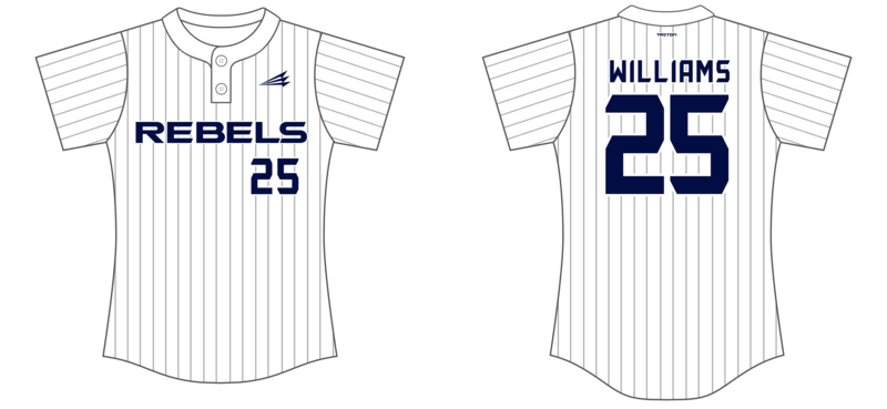 Rebel Fastpitch Custom NanoDri Softball Jersey #J3b