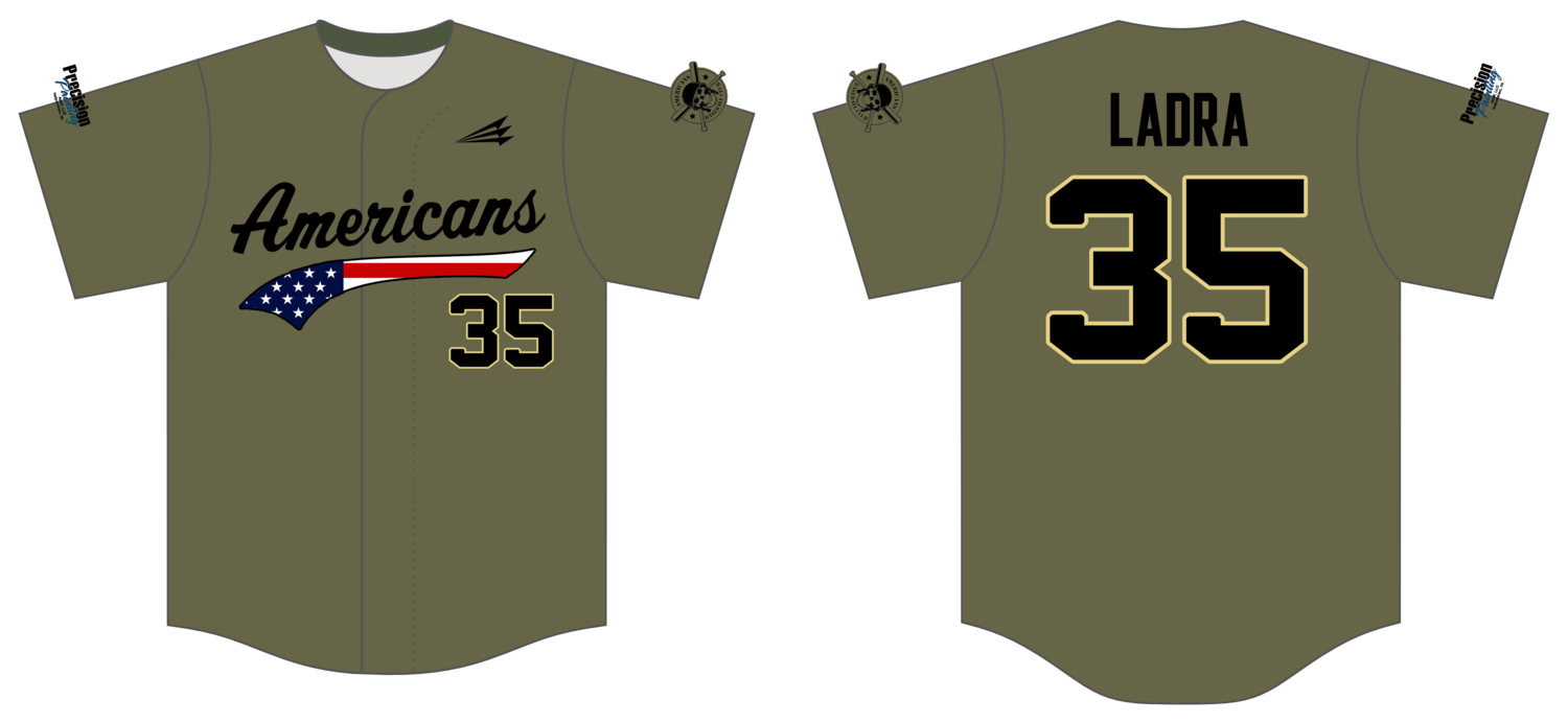 Americans Baseball Club Custom NanoDri Baseball Jersey #J2c