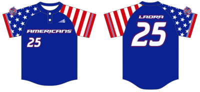 Americans Baseball Club Custom HexaFlex Baseball Jersey #J8c