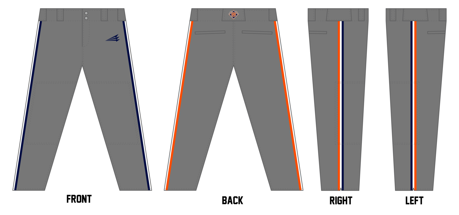 Breese Miners Custom Athletic Cut Baseball Pants #BP3