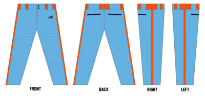 Breese Miners Custom Athletic Cut Baseball Pants #BP4C