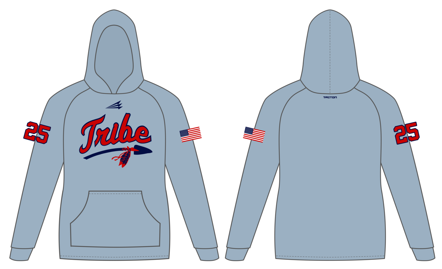 Tombigbee Tribe Custom Vulcan Hoodie #VH1