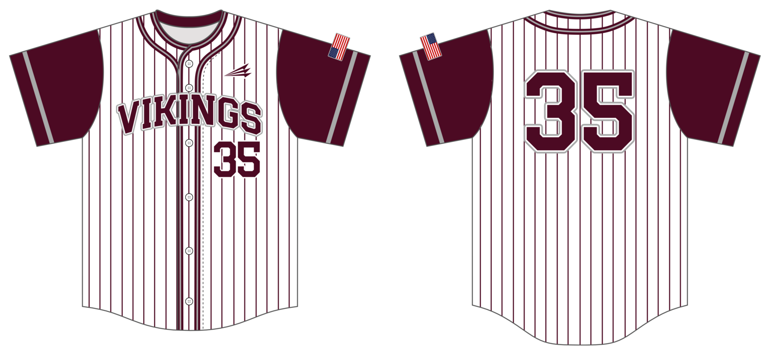 Brunswick Academy Vikings Custom HexaFlex Baseball Jersey #J1B