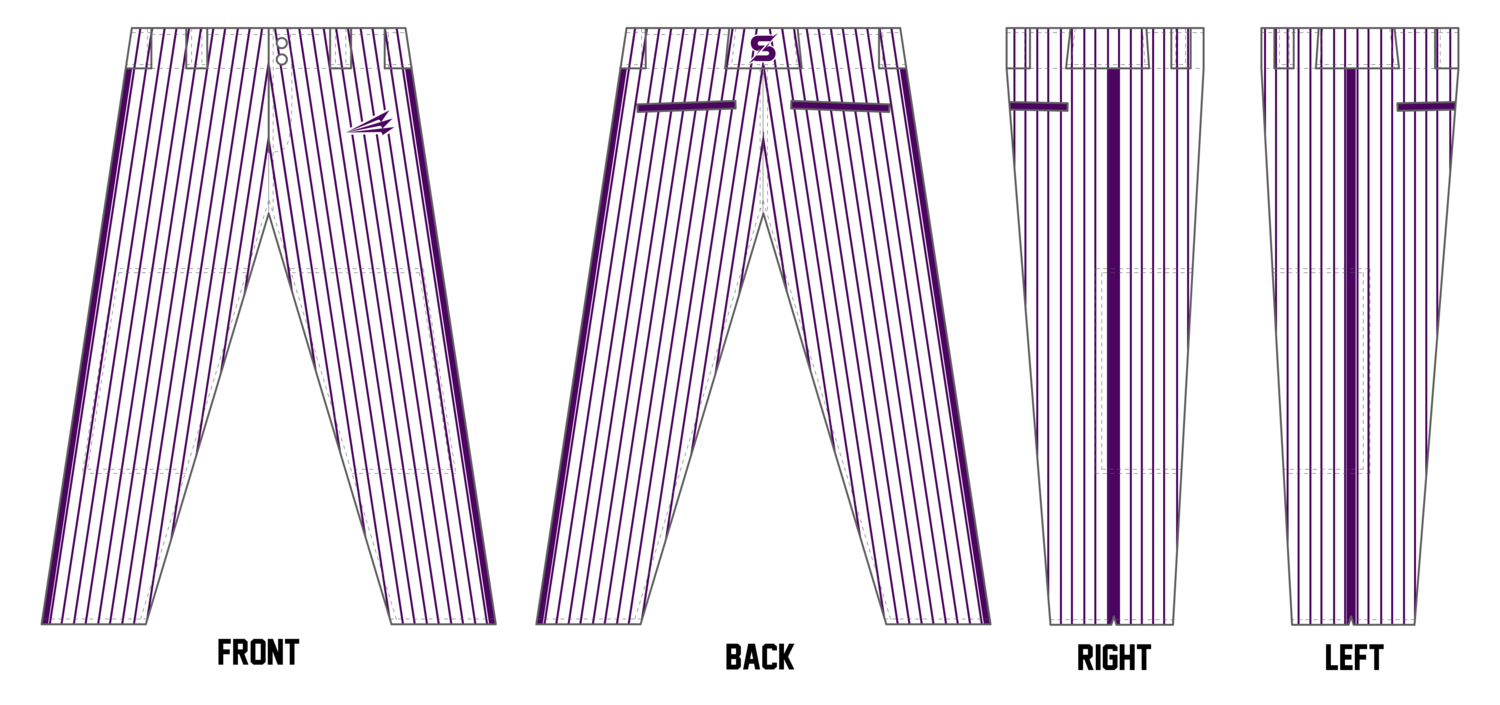 Surge (Sturdivant) Custom Athletic Cut Baseball Pants #BP9A