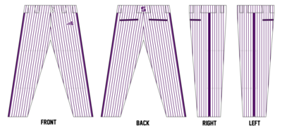 Surge (Sturdivant) Custom Athletic Cut Baseball Pants #BP9A