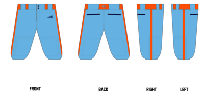 Breese Miners Custom Knicker Baseball Pants #BP4B