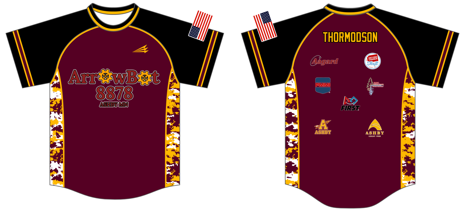 ArrowBot Custom NanoDri Baseball Jersey #J1f