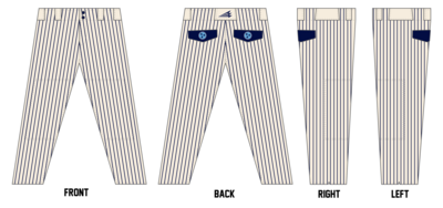 931 Hammers Custom Athletic Cut Baseball Pants #BP16B