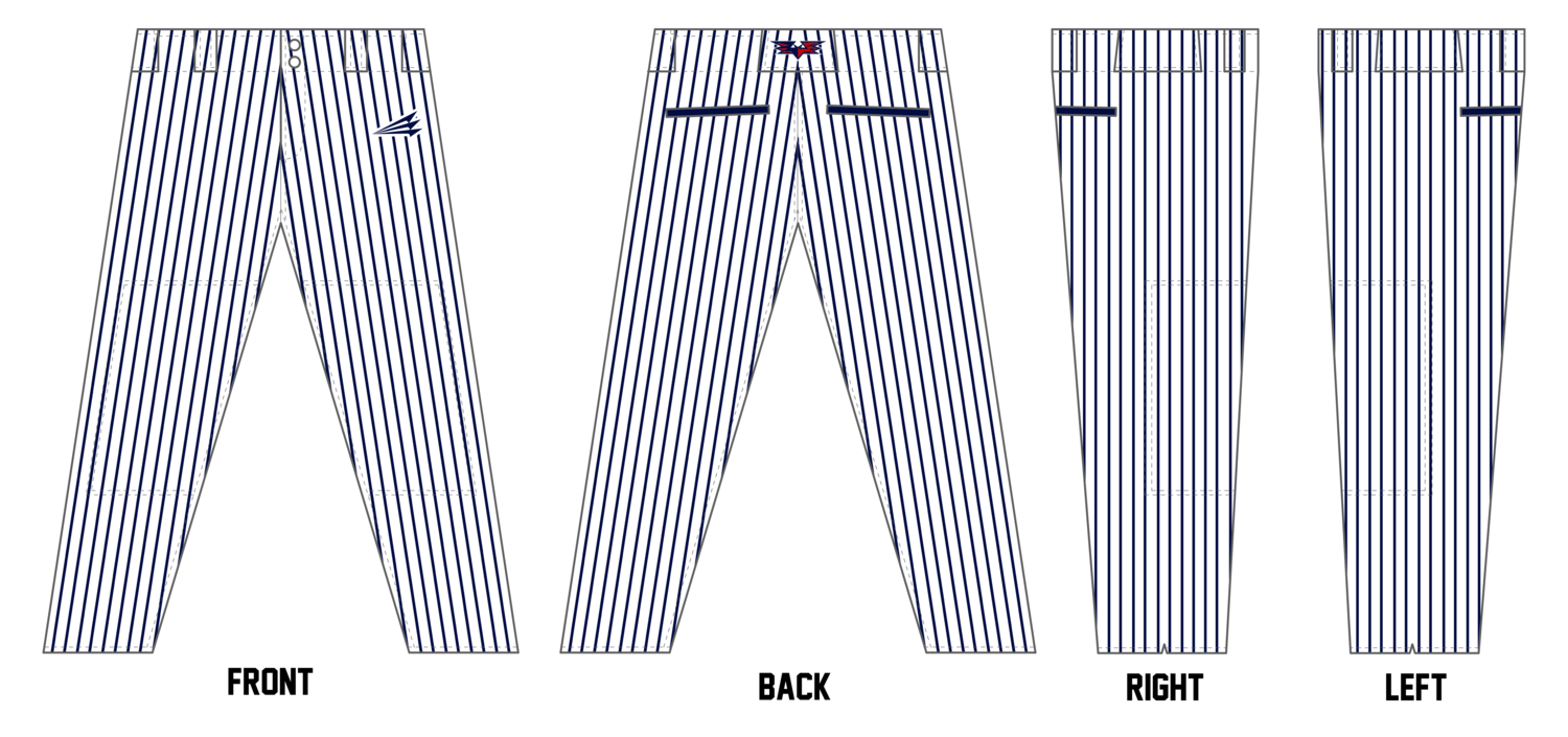 ELS Bats Custom Athletic Cut Baseball Pants #BP30A