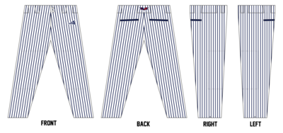 ELS Bats Custom Athletic Cut Baseball Pants #BP30A