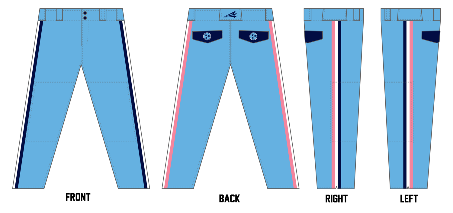 931 Hammers Custom Athletic Cut Baseball Pants #BP21B