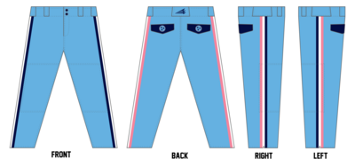 931 Hammers Custom Athletic Cut Baseball Pants #BP21B