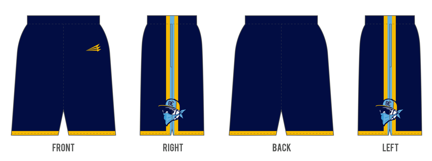 Bold City Bandits Custom Revolution Pocket Shorts #RV2C