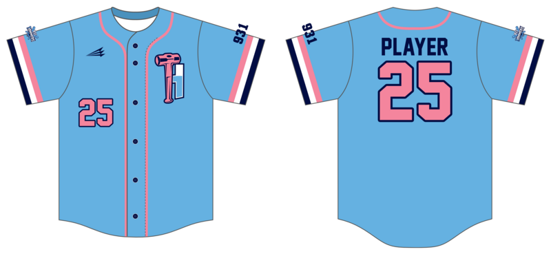 931 Hammers Custom HexaFlex Baseball Jersey #J21B