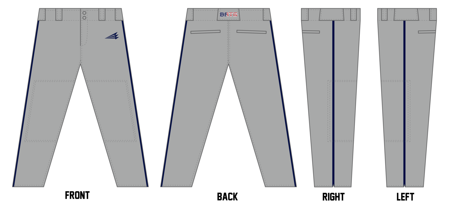 ELS Bats Custom Athletic Cut Baseball Pants #BP16A