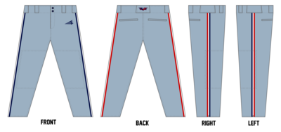 ELS Bats Custom Athletic Cut Baseball Pants #BP27A