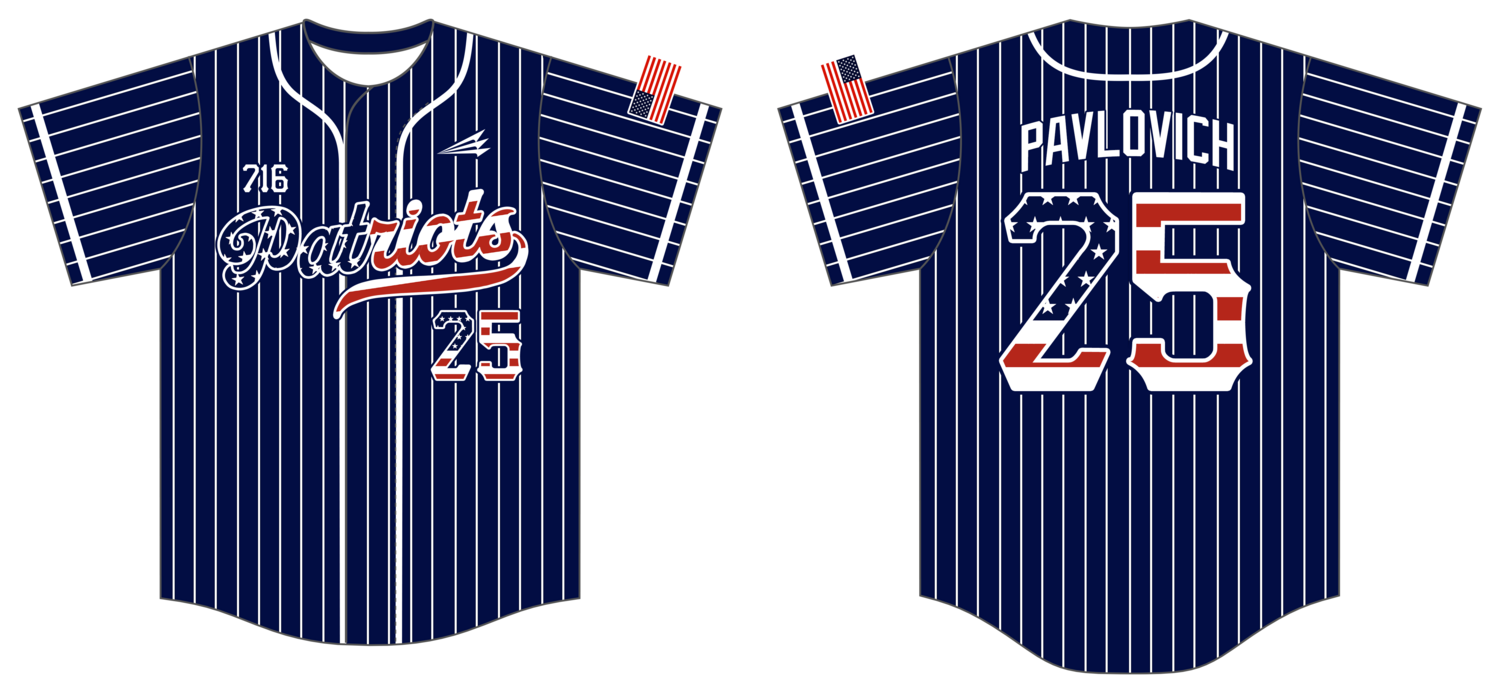 716 Patriots Custom NanoDri Baseball Jersey #J9f