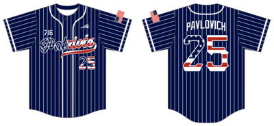 716 Patriots Custom NanoDri Baseball Jersey #J9f