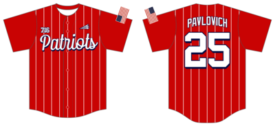 716 Patriots Custom NanoDri Baseball Jersey #J11a