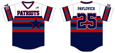 716 Patriots Custom NanoDri Baseball Jersey #J13b