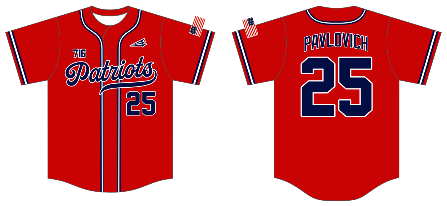 716 Patriots Custom NanoDri Baseball Jersey #J14