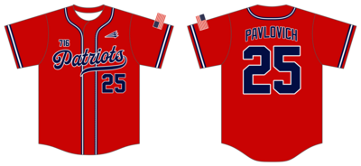 716 Patriots Custom NanoDri Baseball Jersey #J14