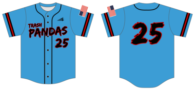 Trash Pandas Custom NanoDri Baseball Jersey #J1b