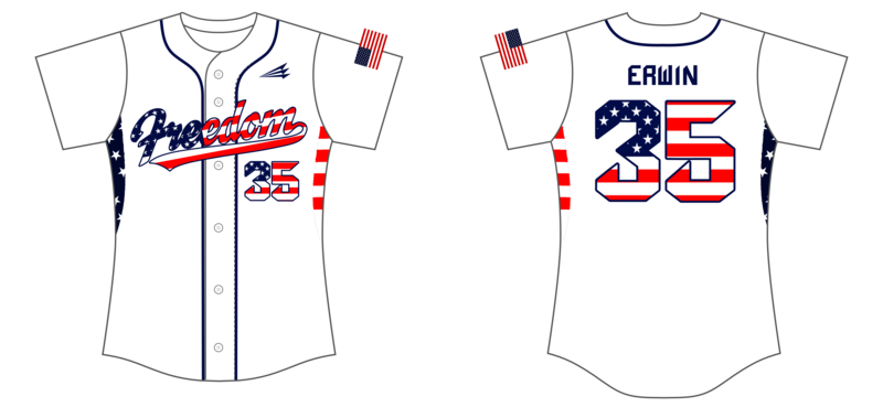 Busco Freedom Custom NanoDri Softball Jersey #J5