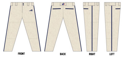 OPA Jays Custom Athletic Cut Baseball Pants #BP10A
