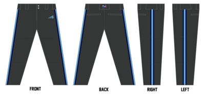 OPA Jays Custom Athletic Cut Baseball Pants #BP9A