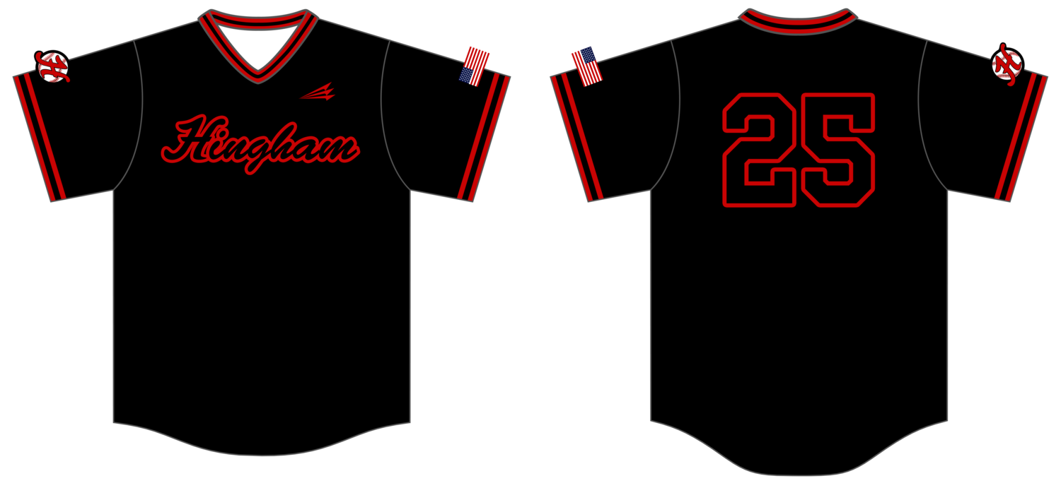 Hingham LL (Intermediate) Custom NanoDri Baseball Jersey #J23
