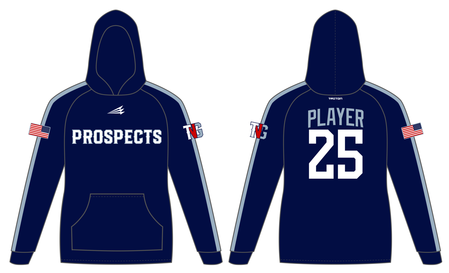 TNG Prospects Custom Vulcan Hoodie #VH1