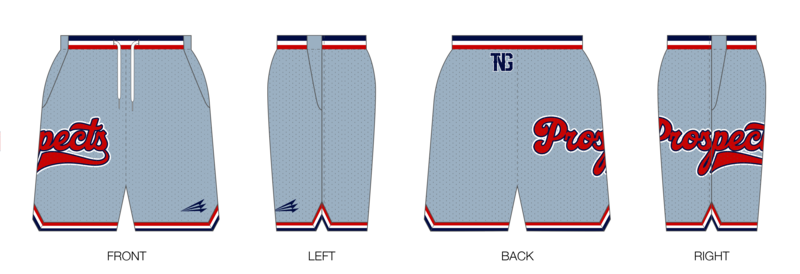 TNG Prospects Custom Retro Mesh Shorts #MS1